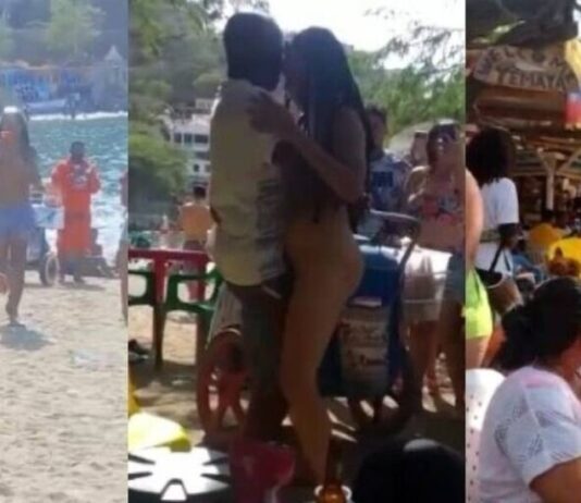 Escándalo: mujer alicorada paseó y bailó desnuda por la playa de Taganga