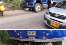 Volqueta mata a motociclista en Floridablanca